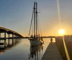 Tall Ship Huron Jewel arrives in Beaufort NC