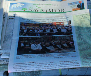 Delivering The Navigator newspaper to New Bern and surrounding communities.