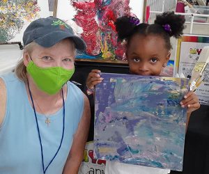 Wendy Card and Artist Maya