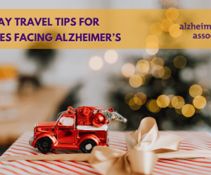 Photoof toy car on christmas present