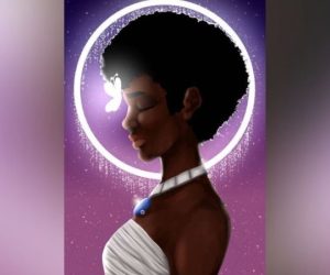 hand drawing of african american woman