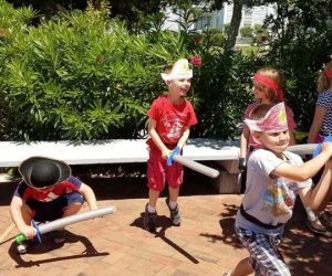 Kids dressed up as pirates